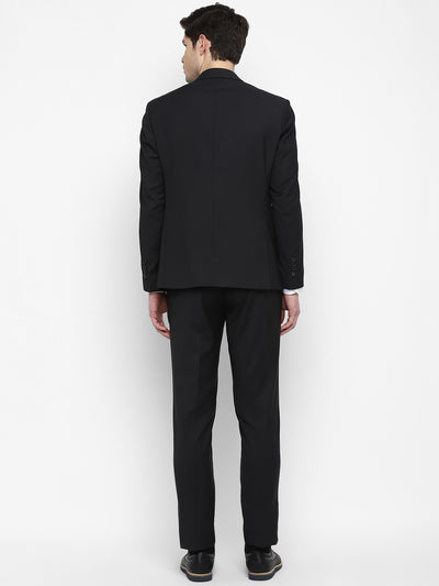 Solid Dark Grey 2pcs Formal Suit for Men