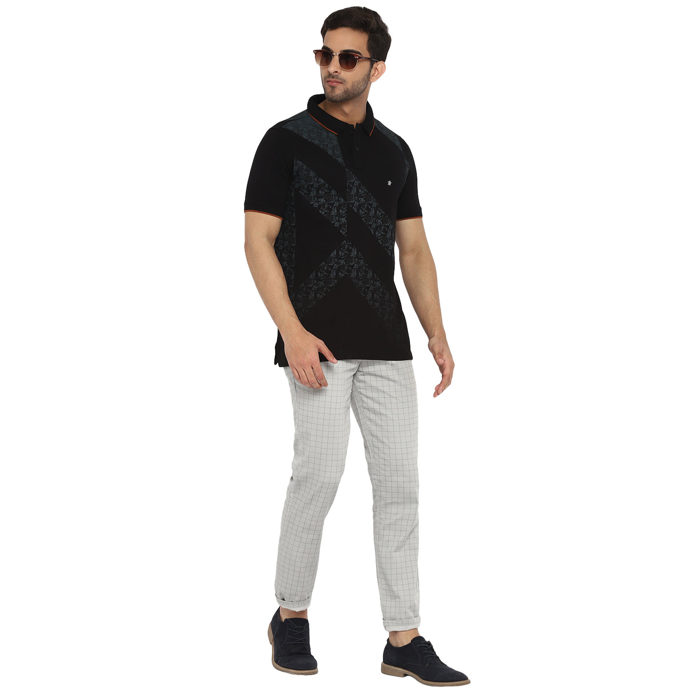 Light Grey Checked Ultra Slim Fit Trouser