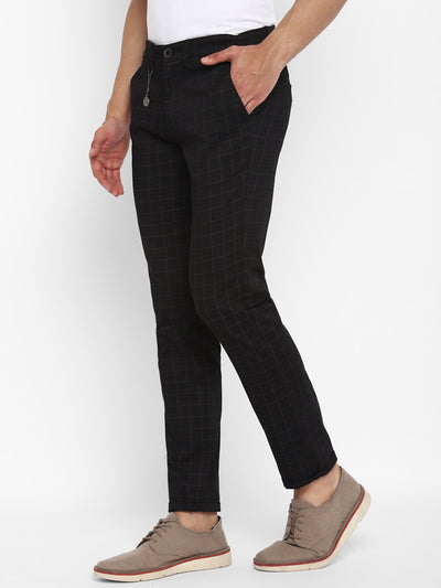 Black Checked Ultra Slim Fit Trouser