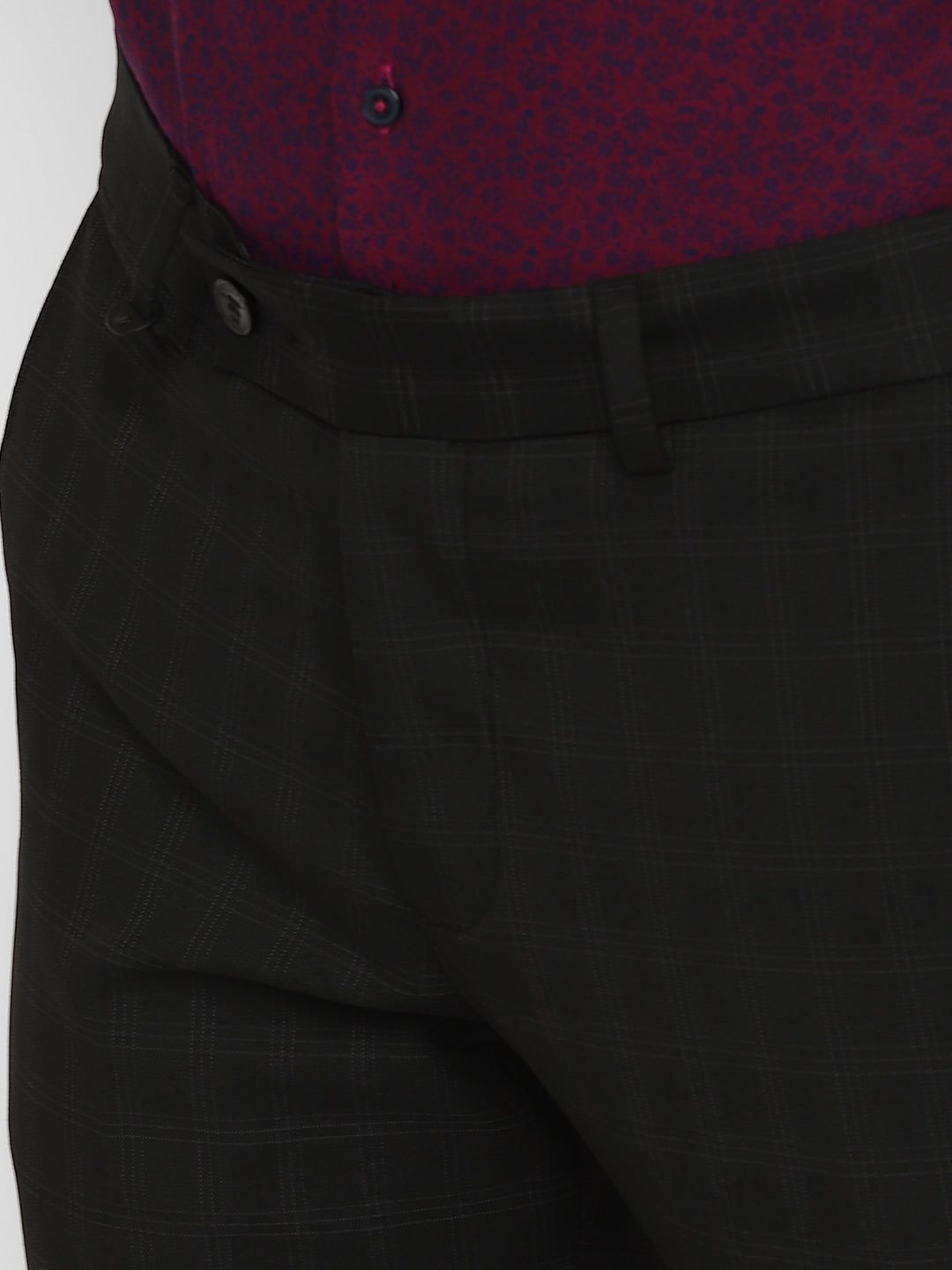 Grey Checked Ultra Slim Fit Trouser