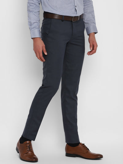 Dark Grey Checked Ultra Slim Fit Trouser